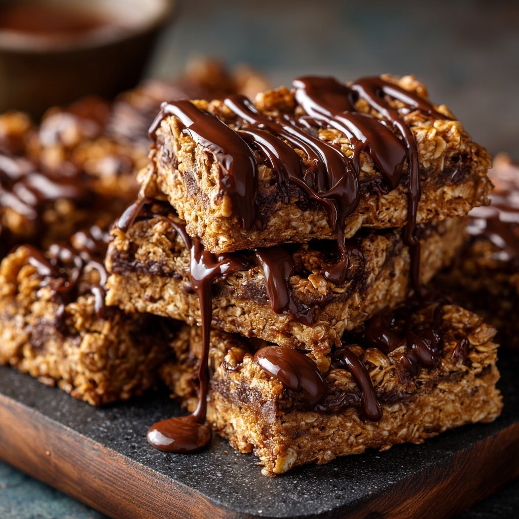 Super Bowl Desserts Chocolate Oat Bars