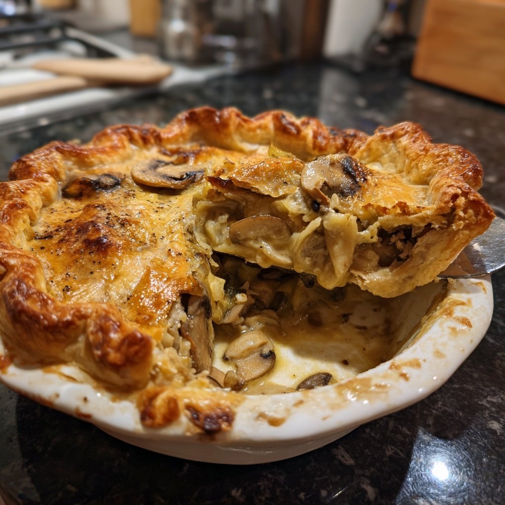 Sunday Mushroom and Leek Pie