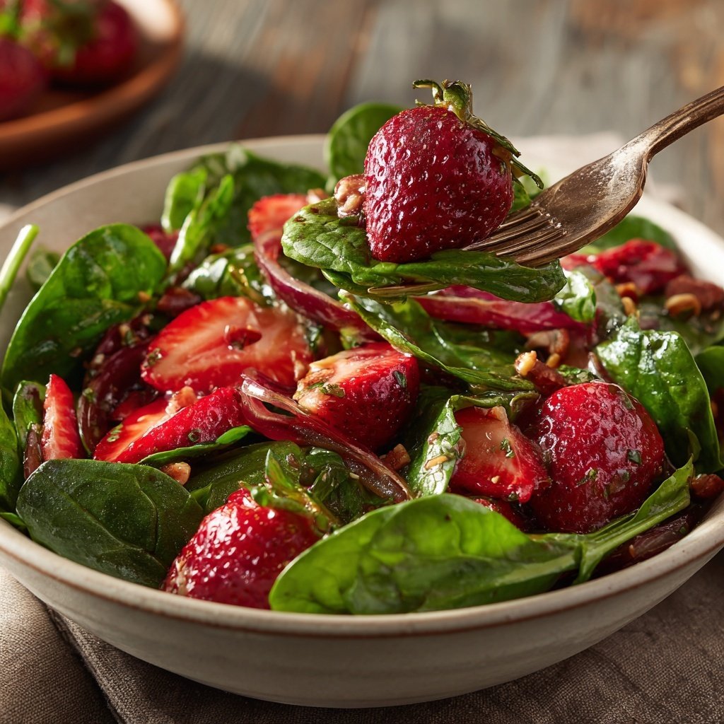 Strawberry Spinach Salad
