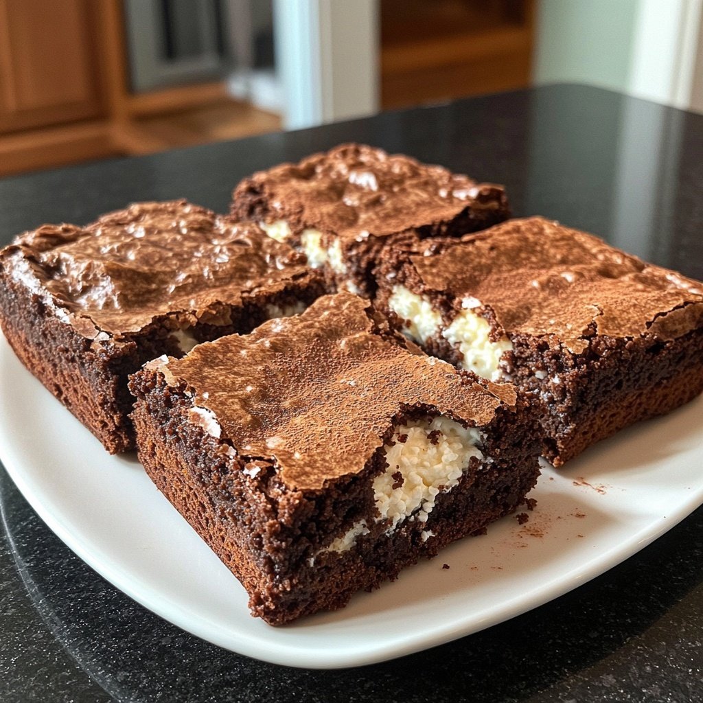 Cottage Cheese Brownies with Cinnamon