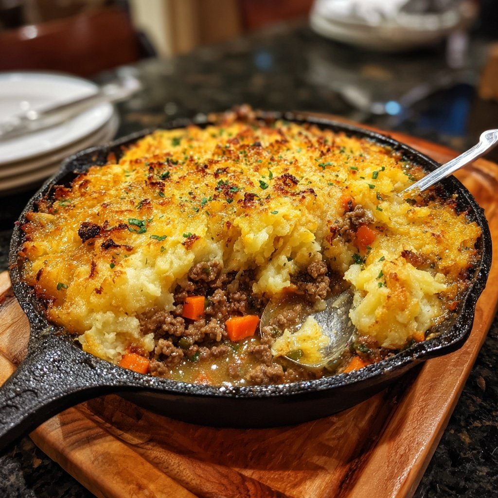 Hamburger Meat Shepherd Style Skillet
