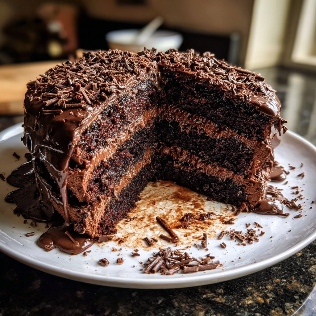 Moist Chocolate Layer Cake From Scratch