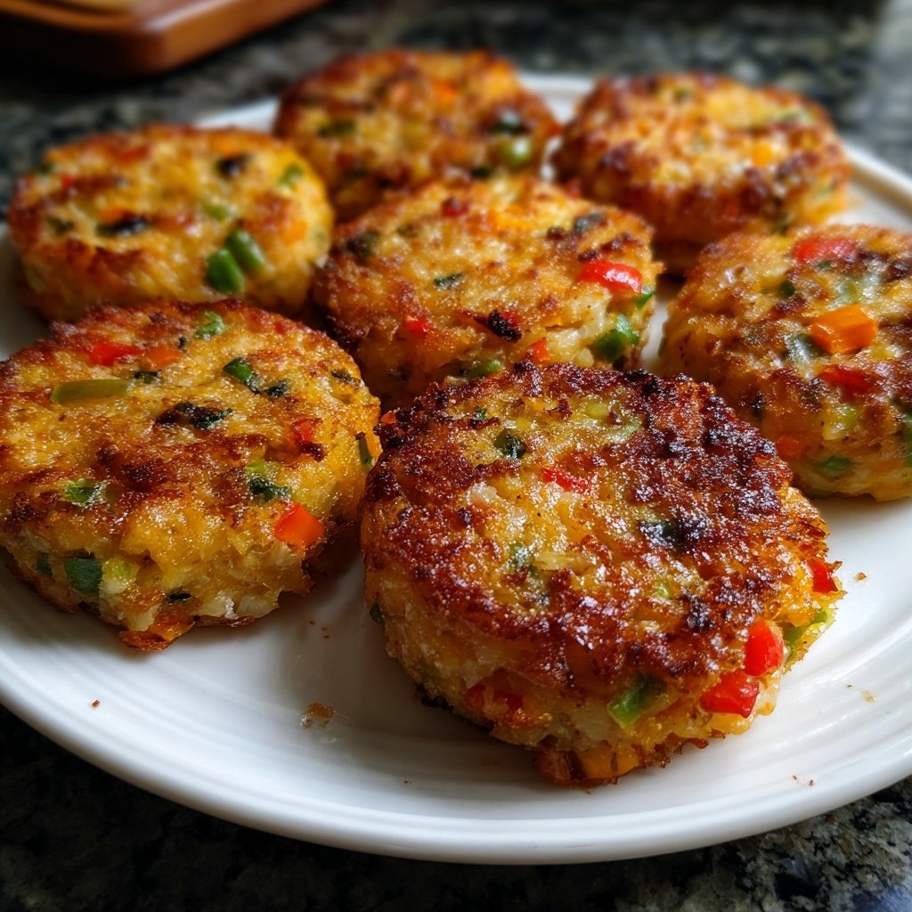 Baked Veggie Rice Cakes