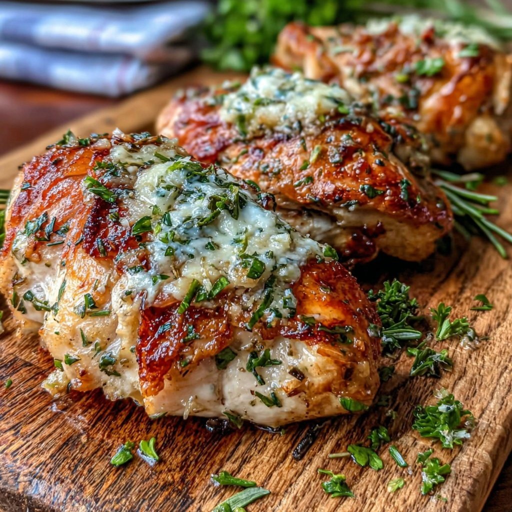 Healthy Chicken With Herb Butter