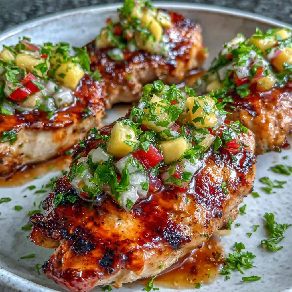 Healthy Grilled Chicken With Mango Salsa