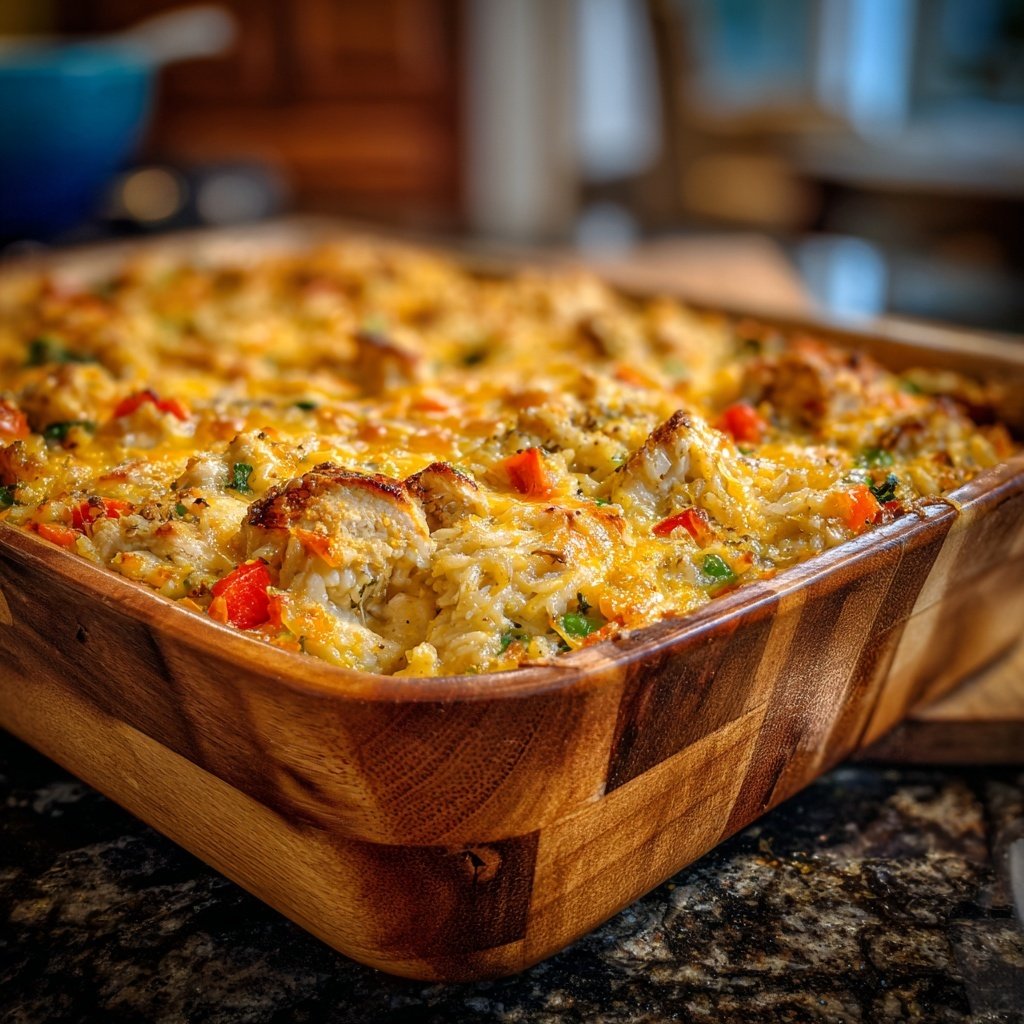 Rotisserie Chicken And Rice Casserole