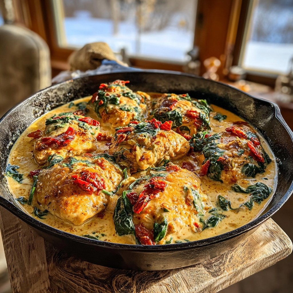 Creamy Tuscan Chicken Skillet