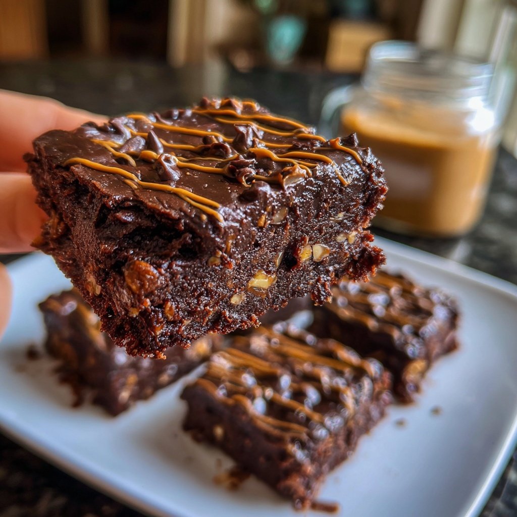 Chocolate Date Tahini Squares