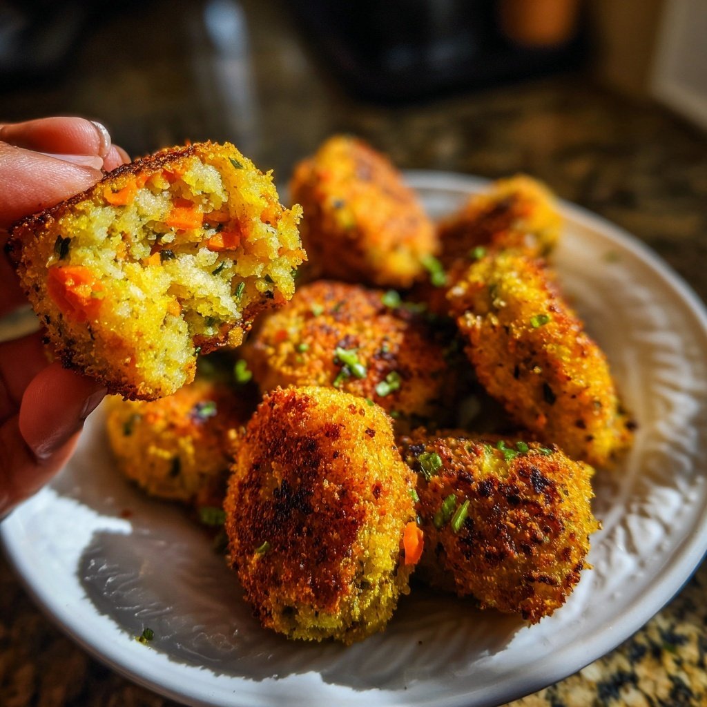 Crispy Polenta Veggie Nuggets