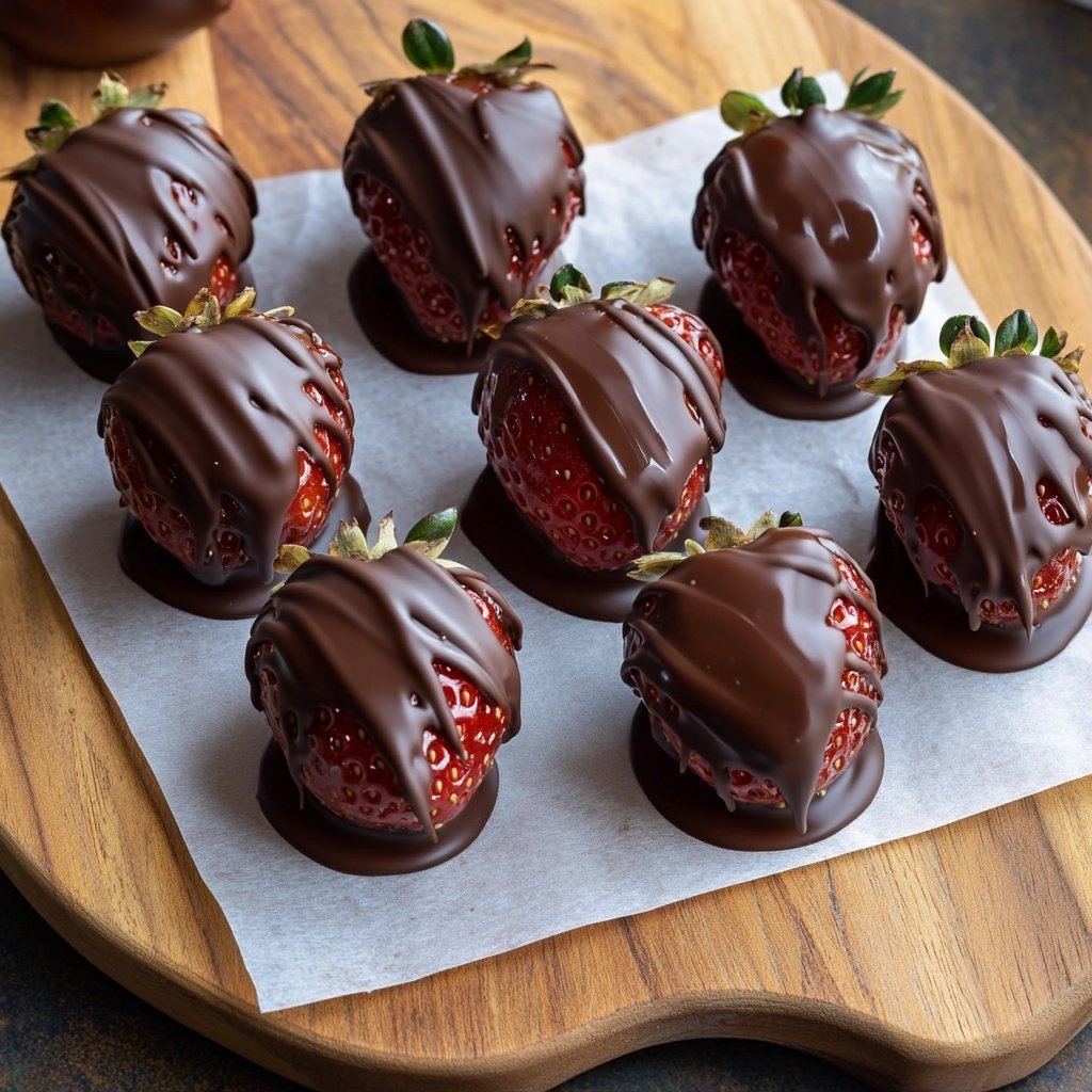 Chocolate Strawberries for Valentine’s Day