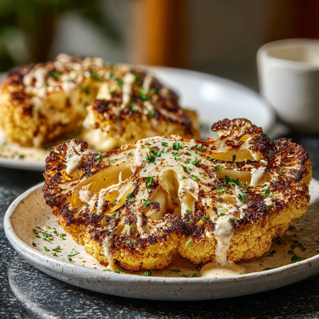 Healthy Dinner Roasted Cauliflower Steaks