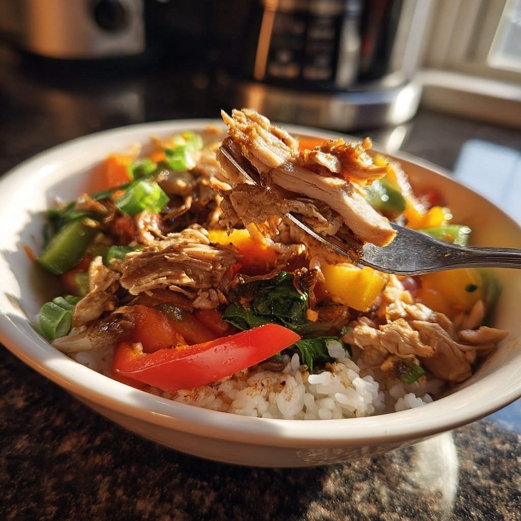 High Protein Chicken Rice Bowl