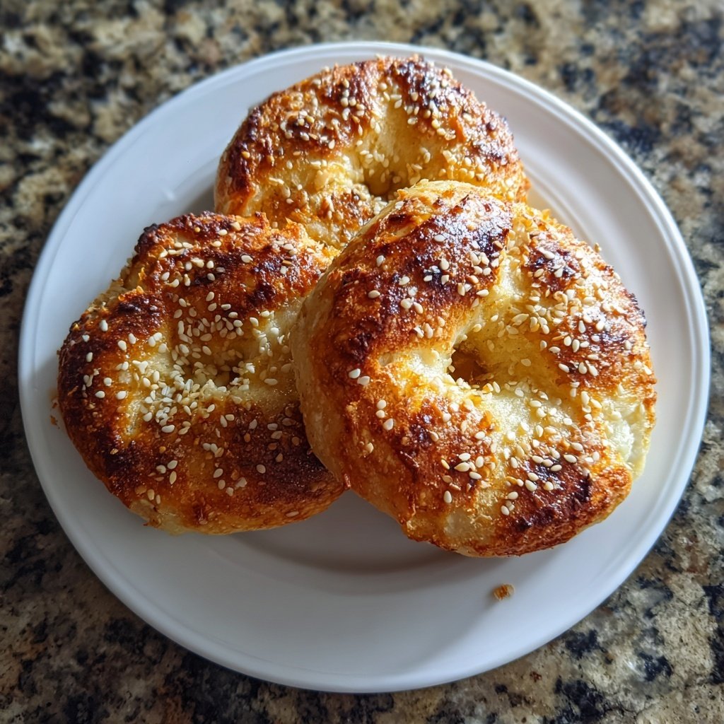 Two Ingredient Yogurt Bagels
