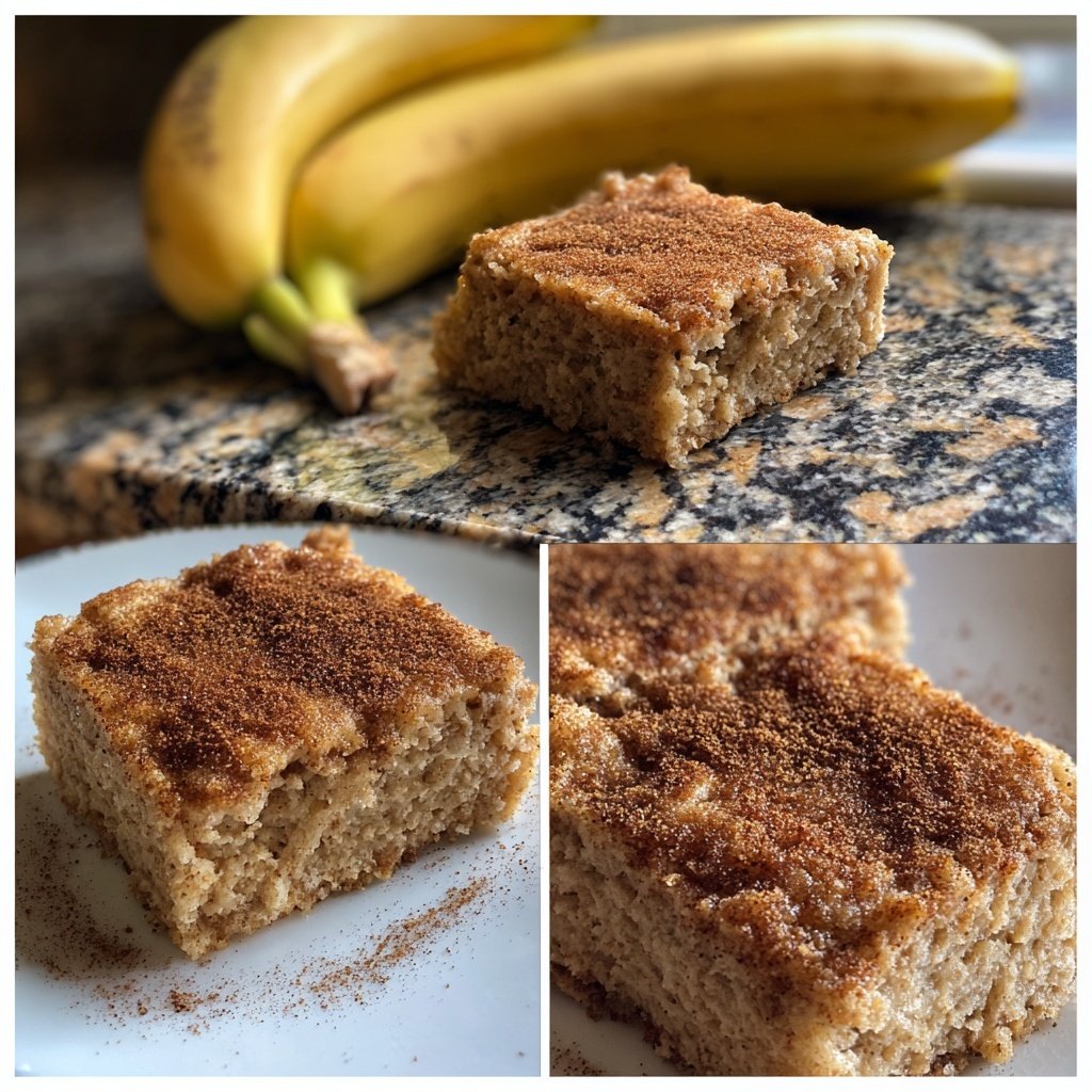 Banana Cinnamon Breakfast Squares