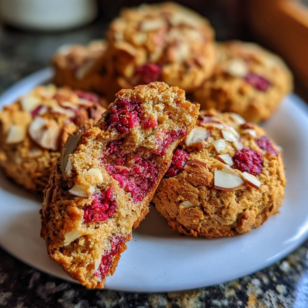 Valentines Treats Raspberry Almond Cookies