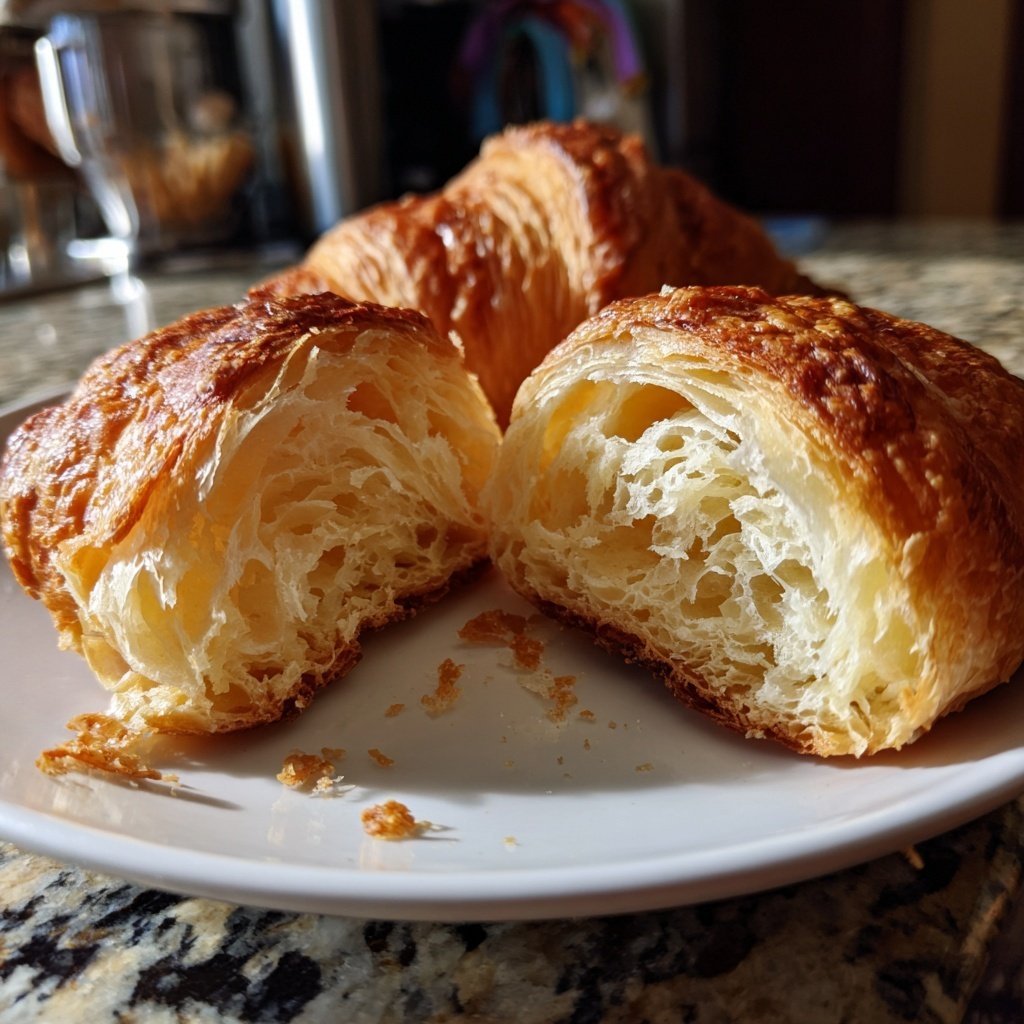Flaky Butter Croissants