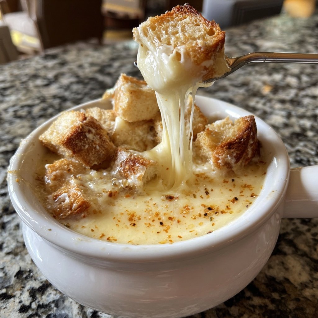 Fondue with Fontina Cheese